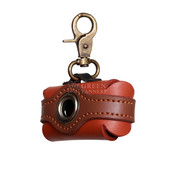 Handcrafted Leather Dog Poop Bags for Pet Owners - Side Angle Handcrafted Leather Dog Poop Bags for Pet Owners - Side Angle