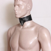 leather posture collar, black posture collar, bdsm posture collar