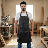 leather welding apron, leather woodwork apron, leather carpenter apron, leather blacksmith apron, leather butcher apron