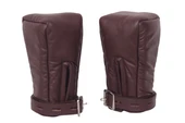 leather bondage mittens