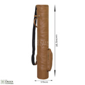 Leather Pencil Golf Bag, Sunday Golf Bag, Golf Pencil Bag