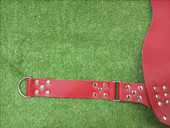 Red Leather Sex Sling Ring View