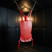 leather sling, leather swing, leather sex sling, leather bdsm swing, leather bondage sling, gay sex swings, leather sex swing, sex swing sale, sex swings and slings, red leather sex sling