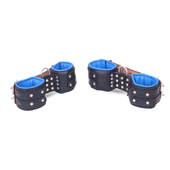 leather wrist and ankle restraints, bdsm suspension cuffs, suspension wrist cuffs, leather wrist cuffs, leather suspension cuffs