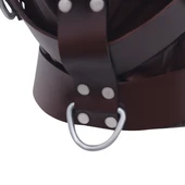 leather bondage hood, leather bdsm hood, leather bondage mask, leather hood