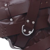 leather bondage hood, leather bdsm hood, leather bondage mask, leather hood