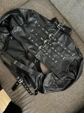 men's leather jackets, leather jackets, leather jacket, leather straitjacket, handmade leather straitjacket