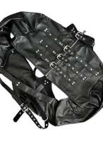 men's leather jackets, leather jackets, leather jacket, leather straitjacket, handmade leather straitjacket