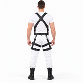 genuine leather harness, leather tactical harness, leather chest harness, adjustable leather harness, handmade leather harness, leather harness for men