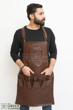 Leather work apron with pockets, Leather Aprons, Leather Woodworking Apron, Leather Butcher Apron, Leather Chef Apron, Leather Blacksmith Apron, Leather Barber Apron, Leather BBQ Apron, Leather Carpenters Apron, Leather Welding Apron