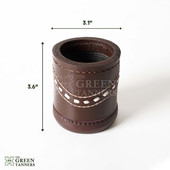 Leather Dice Cups, Brown Dice Cup, Leather Dice Cup, Baclgammon Dice Cup