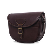 100% Genuine Leather Shooting Bag  Maroon Leather Ammo Bag - Main Image