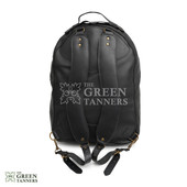 Black leather backpack, leather backpack, leather laptop bag, leather school bag, leather book bag