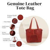 Women Leather Tote Bag