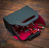 leather Ammo bag, leather cartridge bag, shotgun cartridge holder