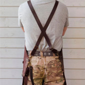 Leather Woodworking Apron, Leather Carpenters Apron