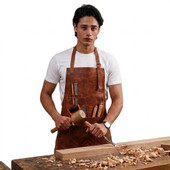 leather welding apron, leather woodwork apron, leather chef apron, leather carpenter apron, chef apron, butcher apron