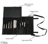 Leather Knife Roll, Chef Knife Roll, Chef Roll, Leather Tool Bag