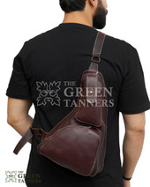 Leather Sling Bag, Sling Bag for men, Mens Leather sling bag, leather crossbody bag