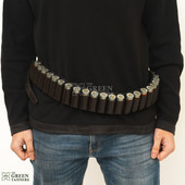 leather cartridge belt, shotgun shell holder, leather ammunition holder, shotgun cartridge belt