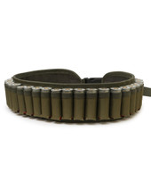 canvas cartridge belt, shooting shell holder, olive cartridge belt, canvas shooting shell holder, shotgun cartridge belt