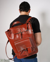 leather backpack, leather bag, leather bucket bag