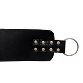 Leather BDSM Swing with Pillow - Close Strap View