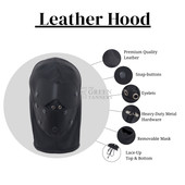 Leather Bondage Hood, Leather Hood, Leather Bondage Harness, Leather Bondage Head - Infographics Leather Bondage Hood, Leather Hood, Leather Bondage Harness, Leather Bondage Head - Infographics