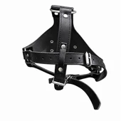 leather face muzzle, leather bdsm muzzle, leather head harness, leather bondage muzzle, leather muzzle, leather harness, leather kinky muzzle
