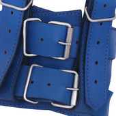 Face-Fitting Leather Muzzle Gag for BDSM Play