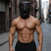 leather bondage hood, leather bdsm hood, leather bondage mask