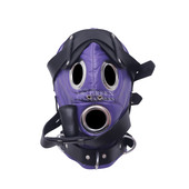 Leather BDSM Mask With Mouth Plug - Detailed Image