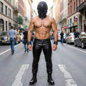 leather hood, leather bondage hood, leather bdsm hood, leather bondage mask, bdsm face mask, bdsm leather mask, leather sex mask