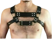 bdsm chest harness, leather chest bdsm harness, leather harness, leather bondage harness
