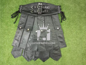 leather kilt, leather kilt for men, men's leather kilt, Gay Kilt, leather gladiator kilt