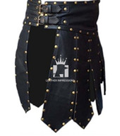 leather kilt, leather kilt for men, men's leather kilt, Gay Kilt, leather gladiator kilt