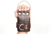 leather suspension cuffs, suspension cuffs, leather wrist cuffs, bondage suspension cuffs, bdsm suspension cuffs