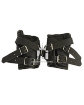 leather suspension cuffs, suspension cuffs, leather wrist cuffs, bondage suspension cuffs, bdsm suspension cuffs