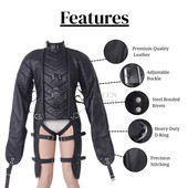 Leather Restraining Bondage Straitjacket - infographics