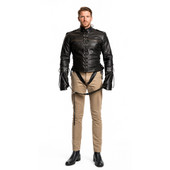 leather straitjacket bondage, leather straight jacket, straight jacket BDSM, leather straitjackets