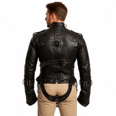 leather straitjacket bondage, leather straight jacket, straight jacket BDSM, leather straitjackets