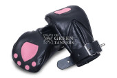 leather bondage mitts, leather mitts, leather bondage mittens, leather mittens