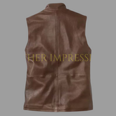 leather vest, gay leather vest, leather vest bdsm, bondage leather vest