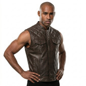diamond stitch motorcycle vest, leather vest, cafe racer leather vest, mens leather biker vest, men's motorcycle vest, motorcycle leather vest, black leather vest, biker leather waistcoat, leather club vest