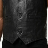 formal leather vest, leather vest, leather fetish vest, mens leather biker vest, men's motorcycle vest, motorcycle leather vest, black leather vest, biker leather waistcoat, leather club vest