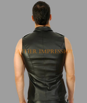 leather shirt, gay leather shirt, leather shirt  bdsm, bondage leather shirt