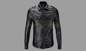   leather shirt, gay leather shirt, leather shirt  bdsm, bondage leather shirt