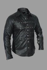 Leather shirt, gay Leather shirt, Leather shirt  bdsm, bondage Leather shirt