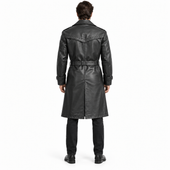 Leather coat, Leather blazer, Leather long coat, Leather trench coat, Leather long coat, Leather overcoat, genuine Leather coat, cowhide Leather coat