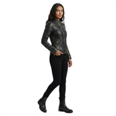 leather jacket, leather zipper jacket, genuine leather jacket, leather biker jacket, women jacket, biker women jacket